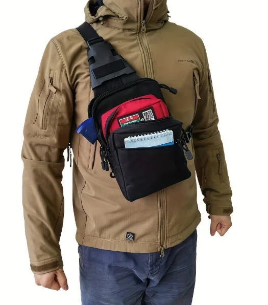 Edc Carry Fanny Pack - Тактическая сумка-слинг для скрытого ношения: Быстродоступный