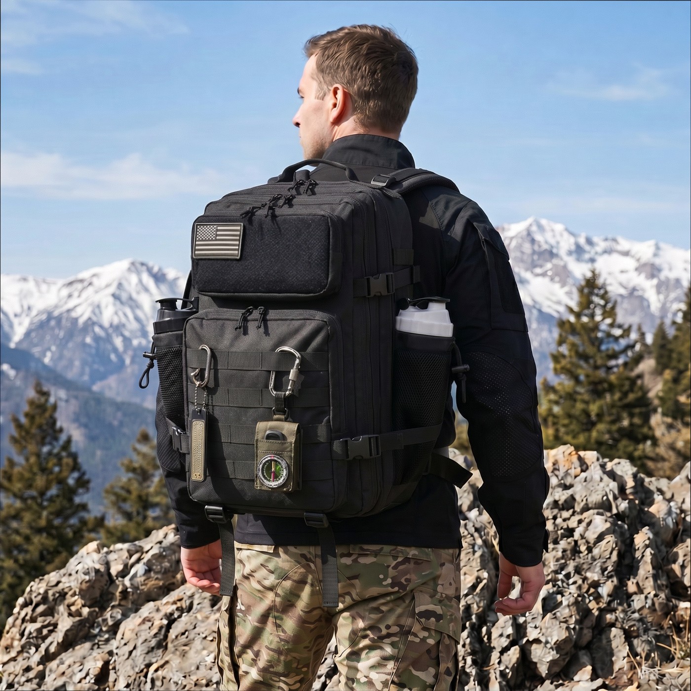 Edc Carry Backpack - Тактический рыболовный рюкзак большой вместимости 45