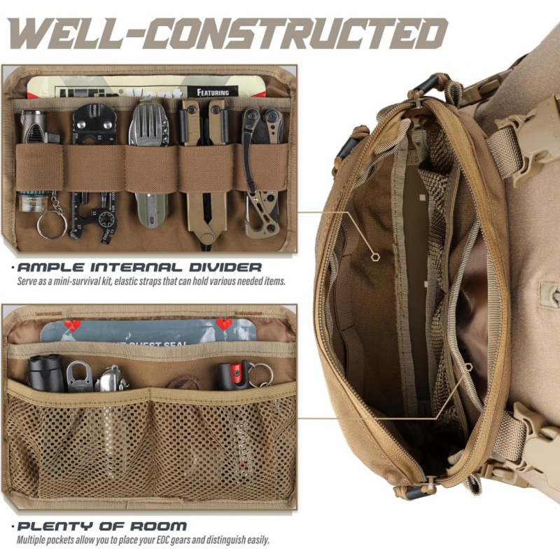 Жилет для рыбалки с ремешком,  – обзор и цена Edc Carry Backpack