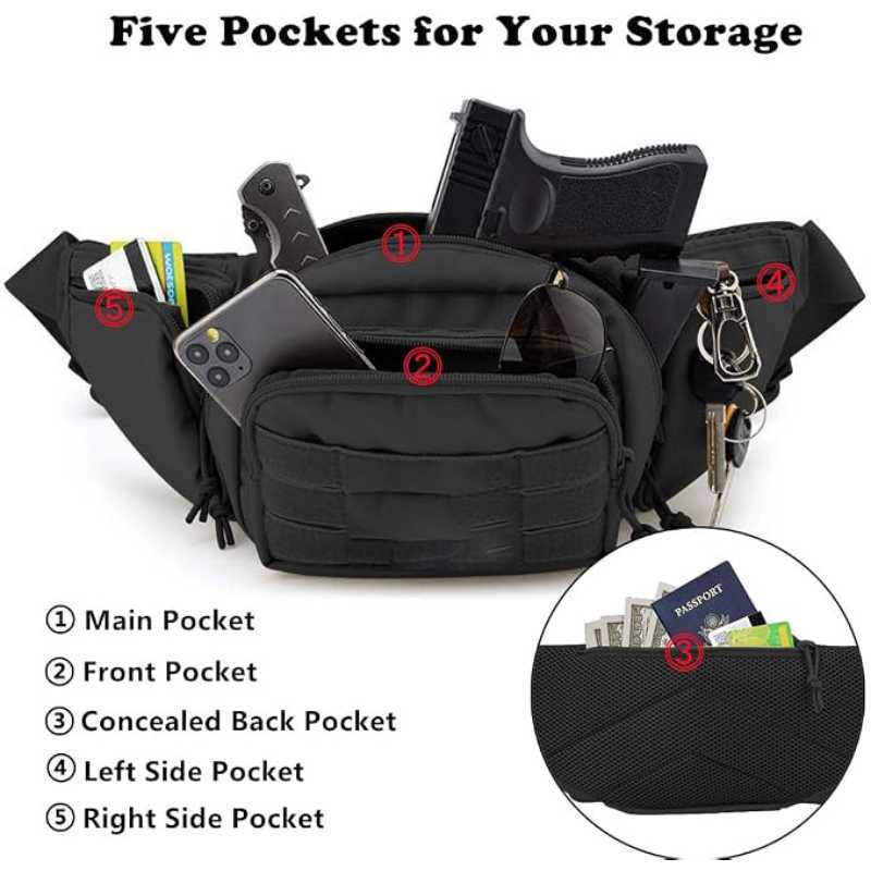 Водонепроницаемая поясная сумк – обзор и цена Edc Concealed Carry Fanny Pack