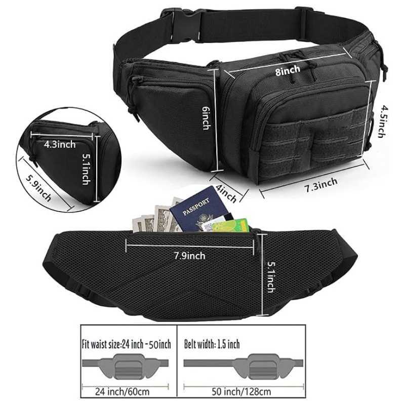 Водонепроницаемая поясная сумк – обзор и цена Edc Concealed Carry Fanny Pack