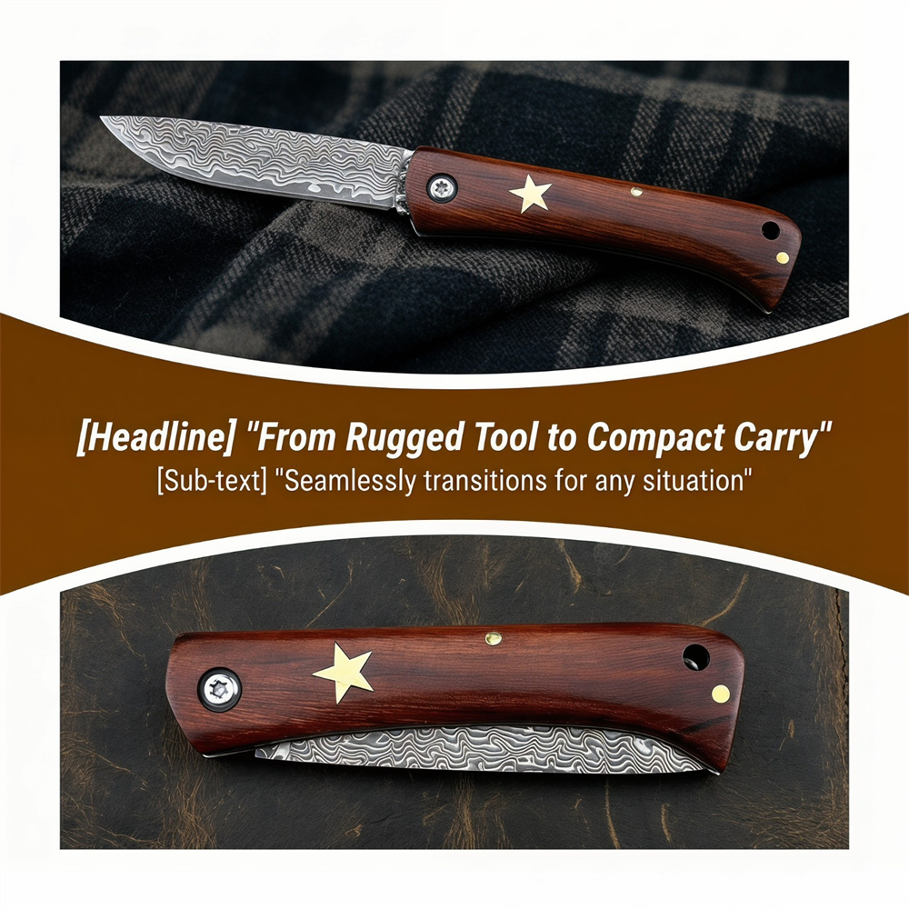 Компактный складной нож для вы – обзор и цена Edc Fixed Blade Deep Carry
